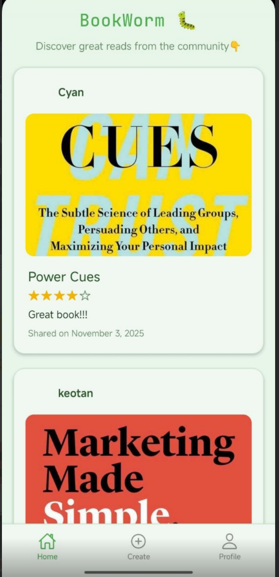 BookWorm App ๐